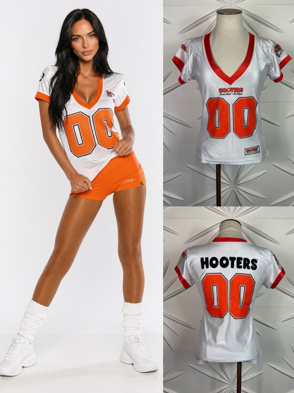 HOOTERS Girl Official Football Jersey Waitress Uniform NWOT